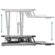 Столик для ноутбука Digitus Ergonomic Workspace Riser, 11-46cm, black (DA-90380-1)