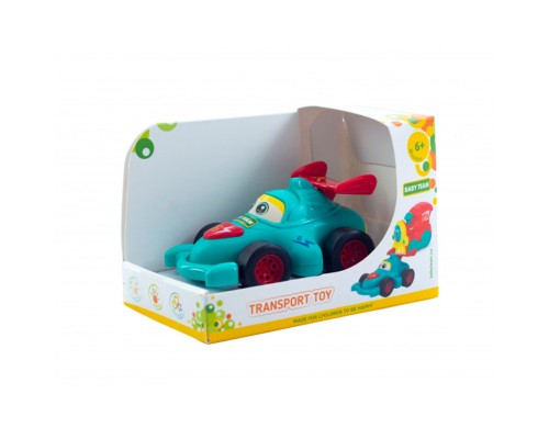 Розвиваюча іграшка Baby Team інерційна бірюзова машинка (8620_машинка_бірюзова)