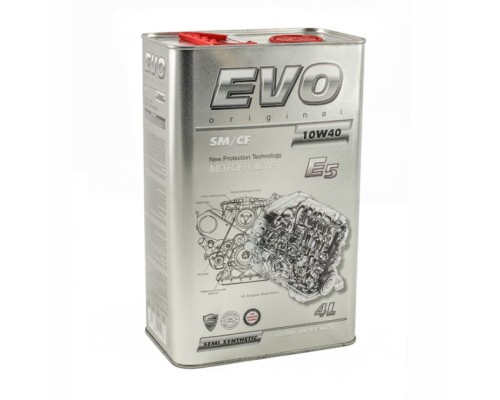 Моторна олива EVO E5 10W-40 SM/CF 4L (E5 4L 10W-40)