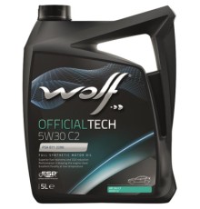 Моторна олива Wolf OFFICIALTECH 5W30 C2 5л (8309113)