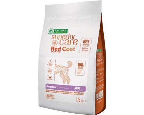 Сухий корм для собак Nature's Protection Superior Care Red Coat Grain Free Junior Mini Breeds 1.5 кг (NPSC47228)