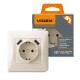 Розетка Videx BINERA 1ая із заземленням і 2USB кремова (VF-BNSK1GU2-CR)