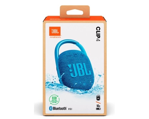 Акустична система JBL Clip 4 Eco Blue (JBLCLIP4ECOBLU) 