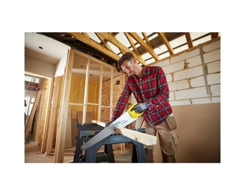 Ножівка Stanley SHARPCUT із загартованими зубами, L=550мм, 7 tpi. (STHT20368-1)