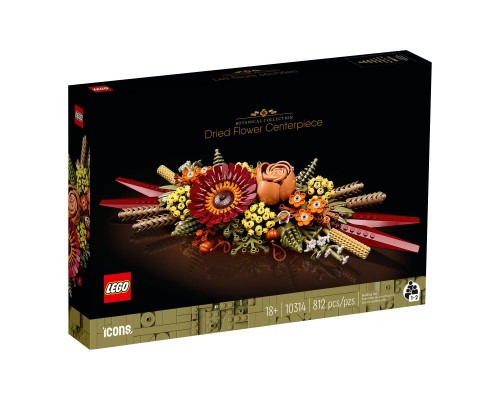 Конструктор LEGO Icons Ікебана з сухоцвітів 812 деталей (10314)