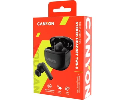 Навушники Canyon TWS-8 Black (CNS-TWS8B)