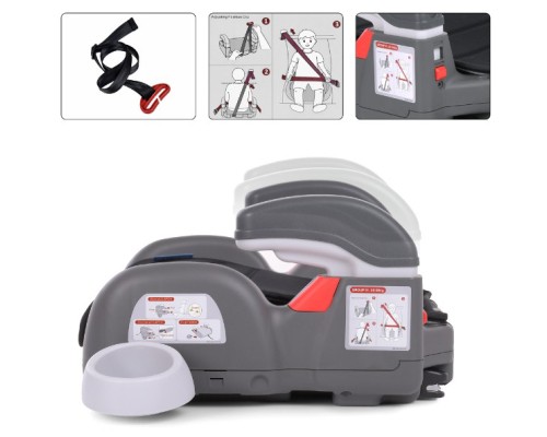 Автокрісло El Camino ME 1144 Roro Isofix (ME 1144 RORO ISO r.black)