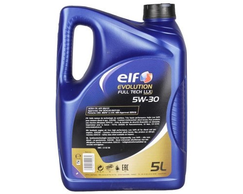 Моторна олива ELF EVOL. FULLTECH LLX 5w30 5л