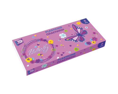 Пластилін Cool For School Butterfly 6 кольорів 120 г (CF60200)