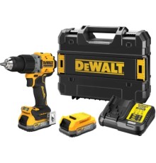 Шуруповерт DeWALT XR Li-Ion PowerStack 18V 2x1.7 Аг, 90 Нм, 0-650/0-2000 об/хв (DCD800E2T)