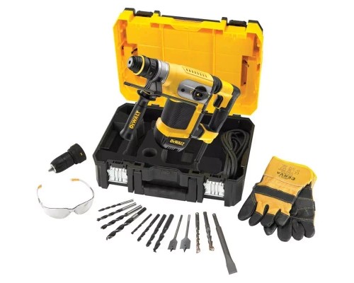 Перфоратор DeWALT SDS-Plus, 1000 Bт, 4.2 Дж, 32/100 мм, 4.3 кг, TSTAK + аксесуари (D25417KT)