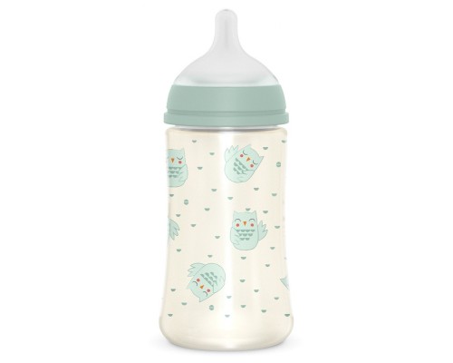 Пляшечка для годування Suavinex Bonhomia, повільний потік, 270 мл, зелена (307835)