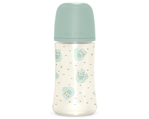 Пляшечка для годування Suavinex Bonhomia, повільний потік, 270 мл, зелена (307835)