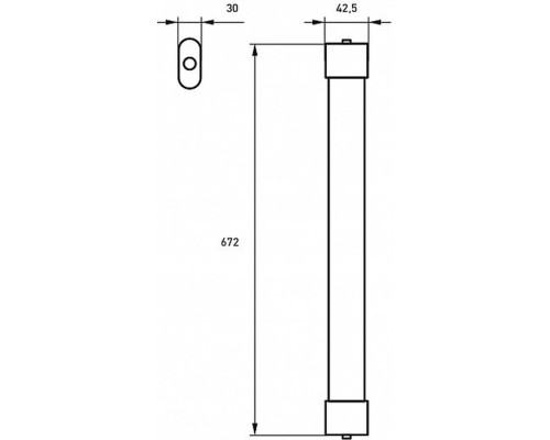 Світильник Eurolamp LED IP65 18W 4100K (0.6m) SLIM (LED-FX(0.6)-18/41(slim))