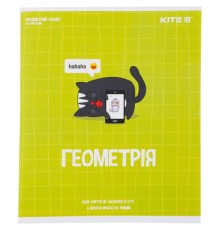 Зошит Kite предметний Cat 48 аркушів, клітинка, геометрія (K23-240-19)