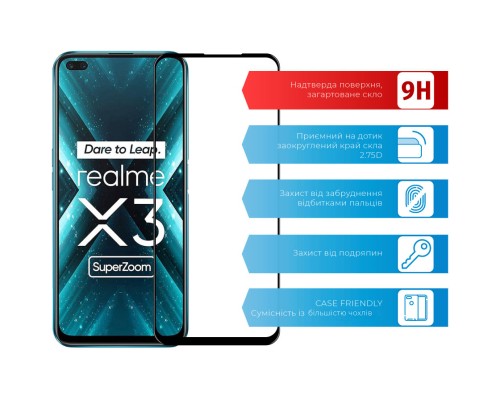 Скло захисне ACCLAB Full Glue Realme X3 (1283126508462)