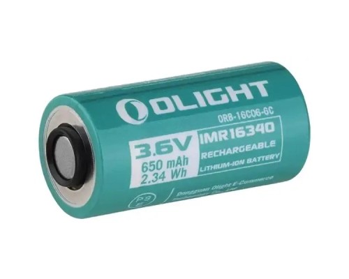 Акумулятор Olight 16340 3,6V 650 mAh (ORB-16C06-6C) 