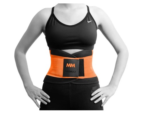 Пояс компресійний MadMax MFA-277 Slimming and Support Belt black/neon orange S (MFA-277-ORG_S)