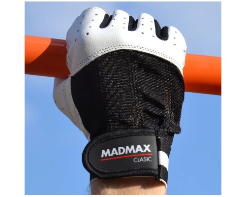 Рукавички для фітнесу MadMax MFG-248 Clasic White L (MFG-248-White_L)