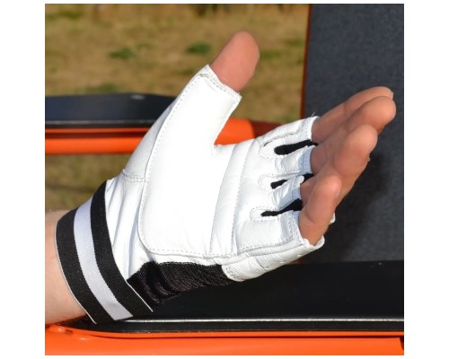 Рукавички для фітнесу MadMax MFG-248 Clasic White L (MFG-248-White_L)