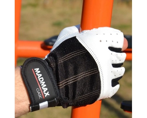 Рукавички для фітнесу MadMax MFG-248 Clasic White L (MFG-248-White_L)