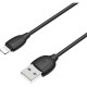 Дата кабель USB 2.0 AM to Lightning 1.0m BX19 Benefit 3A Black BOROFONE (BX19LB)