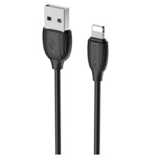 Дата кабель USB 2.0 AM to Lightning 1.0m BX19 Benefit 3A Black BOROFONE (BX19LB)