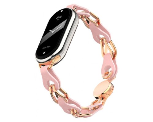Ремінець до фітнес браслета Armorstandart Chain Wristband для Xiaomi Mi Band 8 Pink Sand (ARM69923)