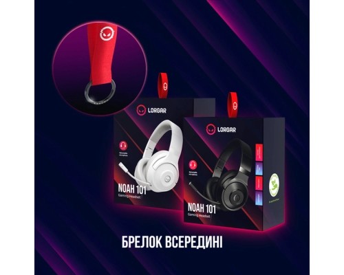 Навушники Lorgar Noah 101 Gaming 3.5 мм White (LRG-GHS101W)