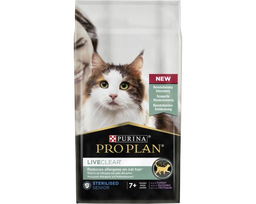 Сухий корм для кішок Purina Pro Plan LiveClear для стерилізованих котів старше 7 років 1.4 кг (7613287232731) Сухий корм для кішок Purina Pro Plan LiveClear для стерилізованих котів старше 7 років 1.4 кг (7613287232731)