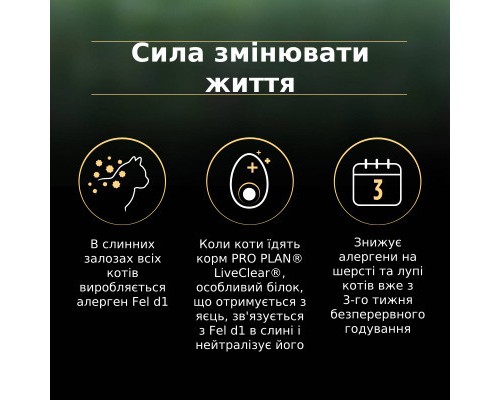 Сухий корм для кішок Purina Pro Plan LiveClear для стерилізованих котів старше 7 років 1.4 кг (7613287232731) Сухий корм для кішок Purina Pro Plan LiveClear для стерилізованих котів старше 7 років 1.4 кг (7613287232731)