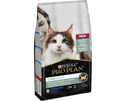 Сухий корм для кішок Purina Pro Plan LiveClear для стерилізованих котів старше 7 років 1.4 кг (7613287232731) Сухий корм для кішок Purina Pro Plan LiveClear для стерилізованих котів старше 7 років 1.4 кг (7613287232731)