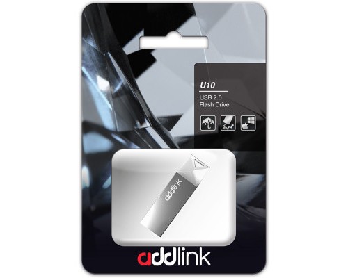 USB флеш накопичувач AddLink 64GB U10 Gray USB 2.0 (ad64GBU10G2) 