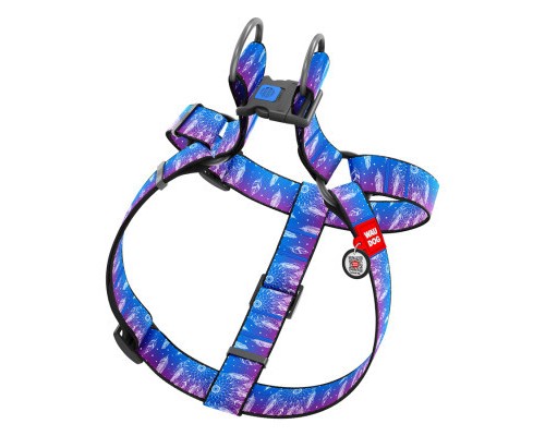 Шлея для собак WAUDOG Nylon з QR паспортом 