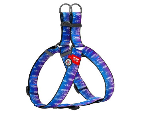 Шлея для собак WAUDOG Nylon з QR паспортом 