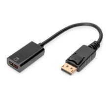 Перехідник DisplayPort to HDMI (M/F) Ultra HD active Digitus (AK-340415-002-S)