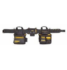 Сумка для інструмента DeWALT PRO з поясом та скобою для молотка, 2 шт., 25 кишень (DWST40603-1)