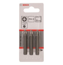 Набір біт Bosch Extra-Hart PH2, 51мм, 3шт (2.607.001.522)