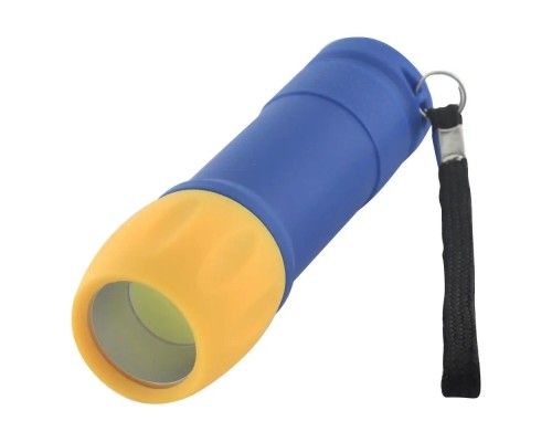 Ліхтар Quantum Smile yellow+blue 3W COB 3xAAA 2шт/уп (QM-FL1045-PB)