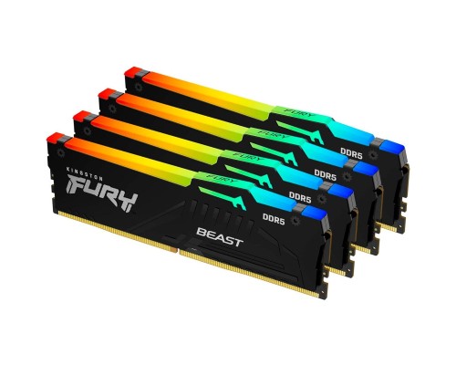 Модуль пам'яті для комп'ютера DDR5 128GB (4x32GB) 5600 MHz Beast RGB XMP Kingston Fury (ex.HyperX) (KF556C40BBAK4-128) Модуль пам'яті для комп'ютера DDR5 128GB (4x32GB) 5600 MHz Beast RGB XMP Kingston Fury (ex.HyperX) (KF556C40BBAK4-128)
