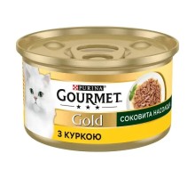 Консерви для котів Purina Gourmet Gold Соковита насолода з куркою 85 г (8445290823342)