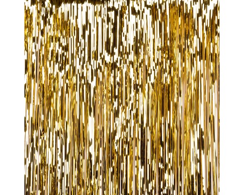 Мішура YES! Fun Блискучий дощ Для створення фотозони l-50 см h-270 см Золото (904394)