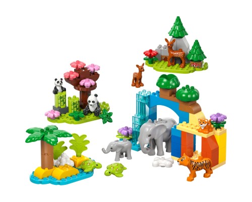 Конструктор LEGO DUPLO Town Сімейства диких тварин 3-в-1 (10446)