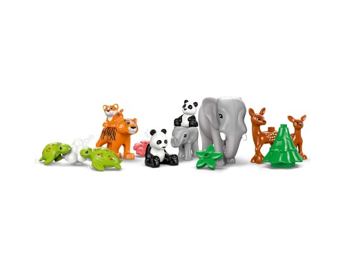 Конструктор LEGO DUPLO Town Сімейства диких тварин 3-в-1 (10446)