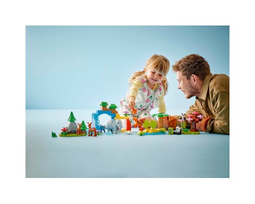 Конструктор LEGO DUPLO Town Сімейства диких тварин 3-в-1 (10446)