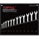 Ключ Toptul комбінований (кут 75 °) 12шт. 8-22мм (чорний чохол) (GPAN1201)