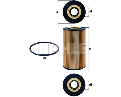 Фільтр масляний Mahle OX169D