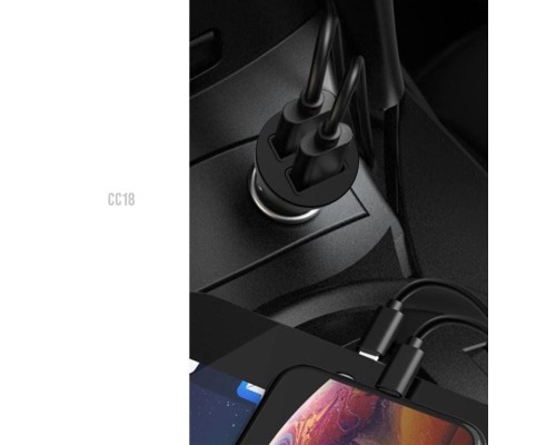 Зарядний пристрій XO CC18 2.1A/2 USB Black (XO-CC18-BK)