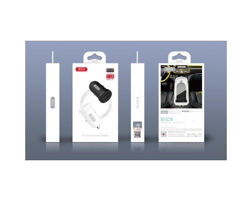 Зарядний пристрій XO CC18 2.1A/2 USB Black (XO-CC18-BK)