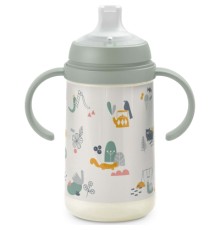 Поїльник-непроливайка Suavinex A walk in the park з силіконовим носиком, 270 мл, +6 місяців, зелена (308287)